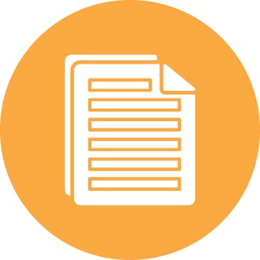 Belge. Web simgesi basit illüstrasyon