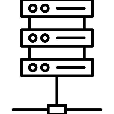veritabanı. Web simgesi basit tasarım