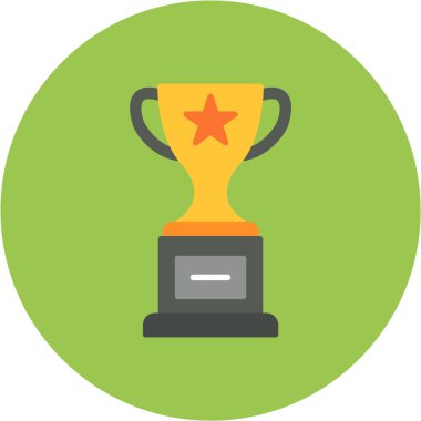 Kazanan Kupası düz vektör simgesi