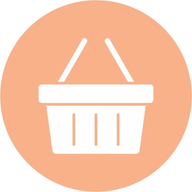 Alışveriş sepeti. Basit resimleme