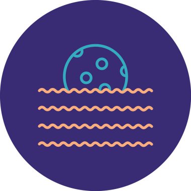 Balık simgesinin vektör illüstrasyonu