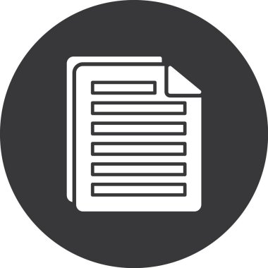 belge simgesi vektör illüstrasyonu