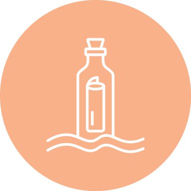 su şişesi simge vektör çizim