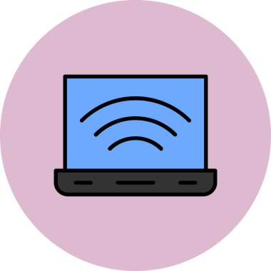 İnternet kablosuz internet. Web simgesi basit tasarım