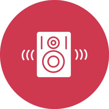 Müzik çalar simgesinin vektör illüstrasyonu