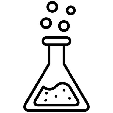 Bilim ve teknoloji çizgi vektörü simgeleri.