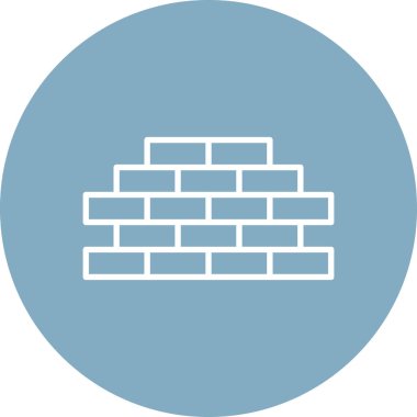 blok duvar simgesi vektör illüstrasyon tasarımı