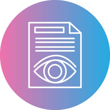 Göz simgesi vektör illüstrasyonu