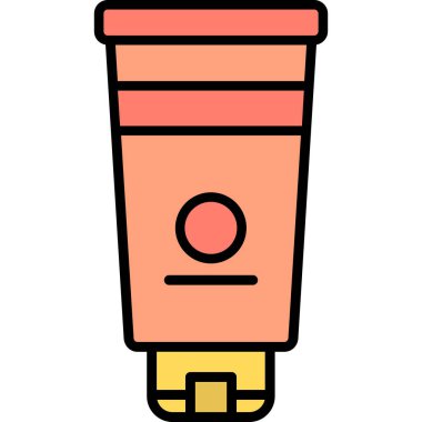 Kahve fincanı simgesi, basit vektör çizimi