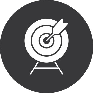 hedef simge vektör illüstrasyonu