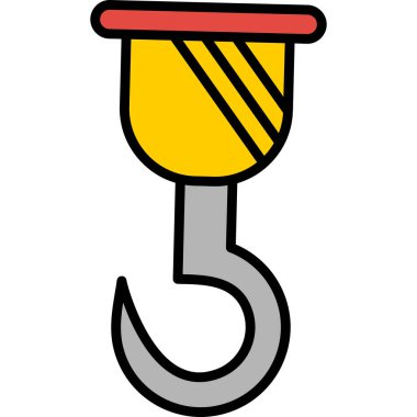 Kırmızı ve beyaz bir karikatür çiziminin vektör çizimi