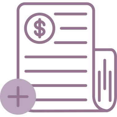 Faturanın vektör illüstrasyonu