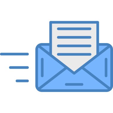 e-posta simgesi ana hat biçiminde