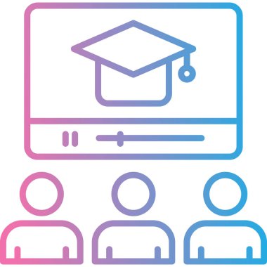 Eğitim simgesi, vektör illüstrasyonu