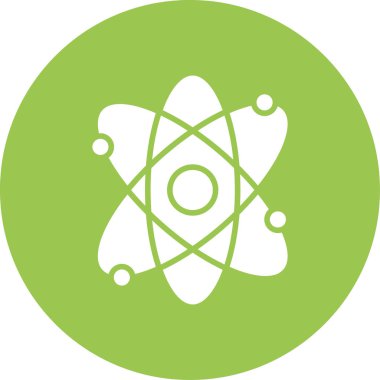 Bir atomun vektör illüstrasyonu