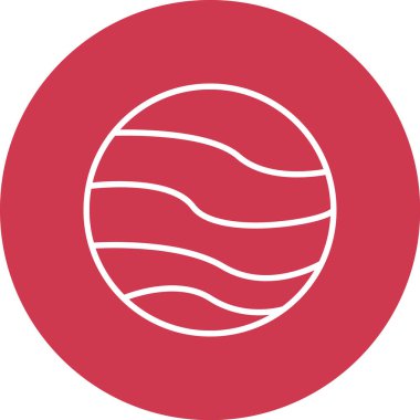 Bir dünya simgesinin vektör illüstrasyonu