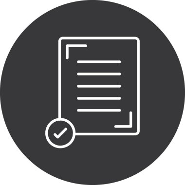 Belge. Web simgesi basit tasarım