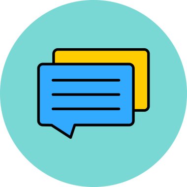 konuşma kabarcığı vektör çizimi