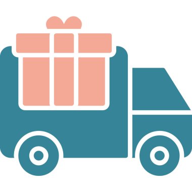 Kamyon. Web simgesi basit illüstrasyon