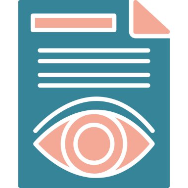 Göz simgesi vektör illüstrasyonu