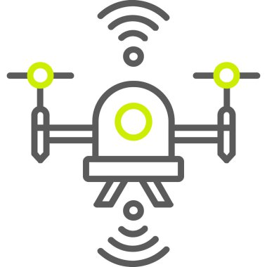 İHA simgesi vektör illüstrasyonu