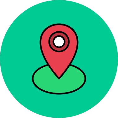 harita pin vektör simgesi