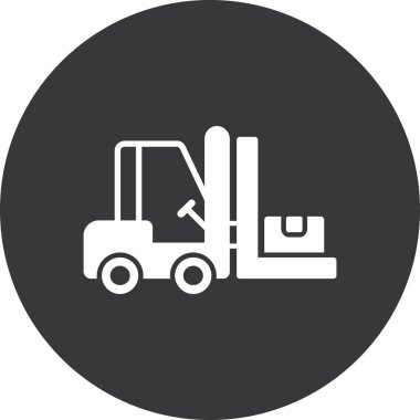 forklift simge vektör illüstrasyonu