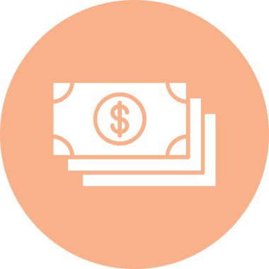 Dolar simgesi vektör illüstrasyonu