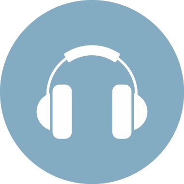 kulaklık simgesi vektör illüstrasyonu