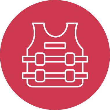 Bir spor salonu simgesinin vektör çizimi