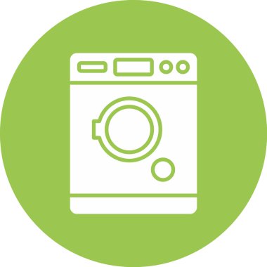 çamaşırhane ikonu vektör illüstrasyonu