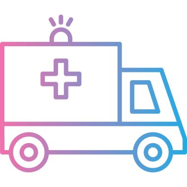 Araba simgesinin vektör illüstrasyonu