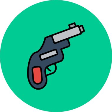 silah simgesi vektör illüstrasyonu