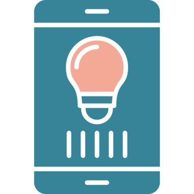 Akıllı telefon. Web simgesi basit illüstrasyon