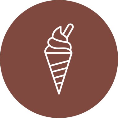 krem simge vektör çizim