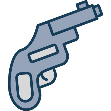 Silah. Web simgesi basit illüstrasyon