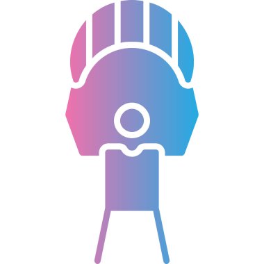 Bir sandalyenin vektör illüstrasyonu