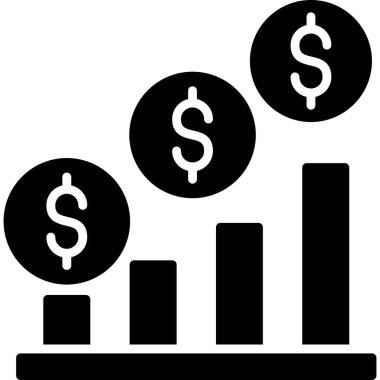 finansal grafik vektör simgesi