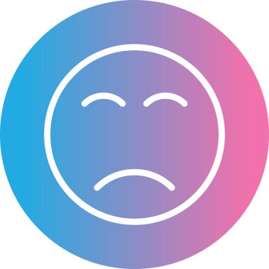 Yüz. Web simgesi basit illüstrasyon