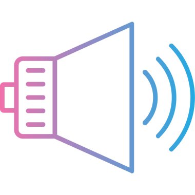 ses hoparlörü vektörü simgesi