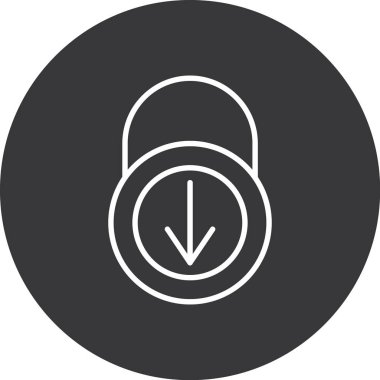 Çemberli alarm saatinin vektör simgesi