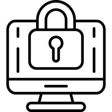 Kilit simgesini taslak biçiminde kilitle