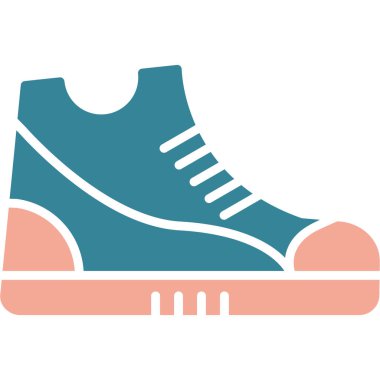 Ayakkabı simgesi, basit resimleme