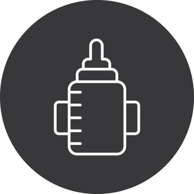 bebek şişe ikonu vektör illüstrasyonu