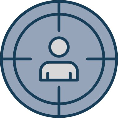 Hedef simgenin vektör illüstrasyonu