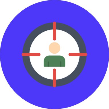 hedef web simgesi basit illüstrasyon