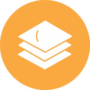 Tek bir simgenin vektör illüstrasyonu