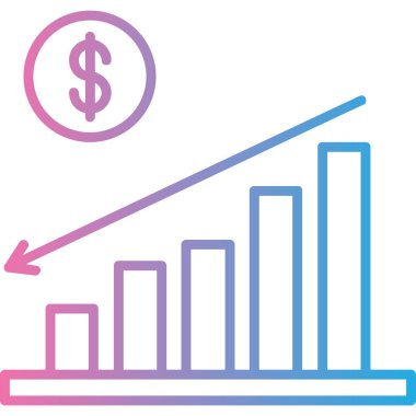 Dolar. Web simgesi basit illüstrasyon