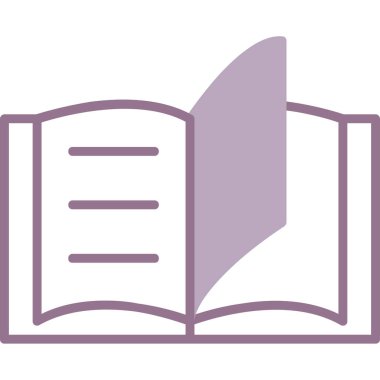 kitap simgesi, vektör illüstrasyonu