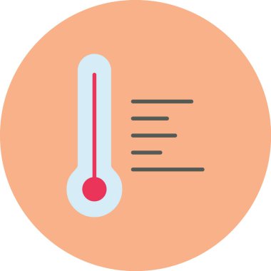 Sıcaklık. Web simgesi basit illüstrasyon